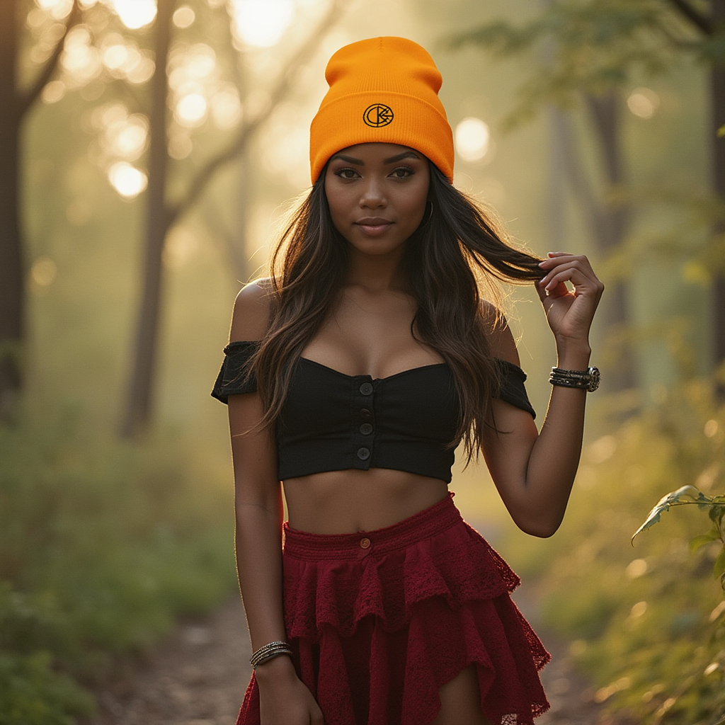 OKENNADA "Essential Vibe" Women's Premium Beanie Gold