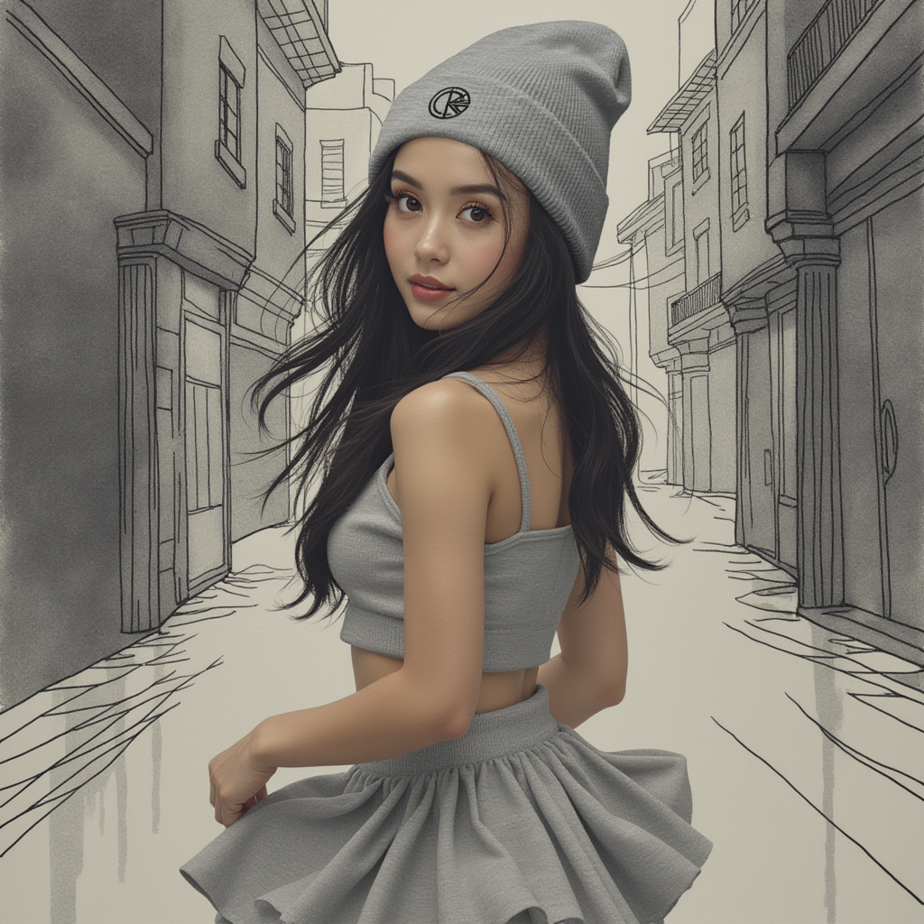 OKENNADA "Essential Vibe" Women's Premium Beanie Heather Grey