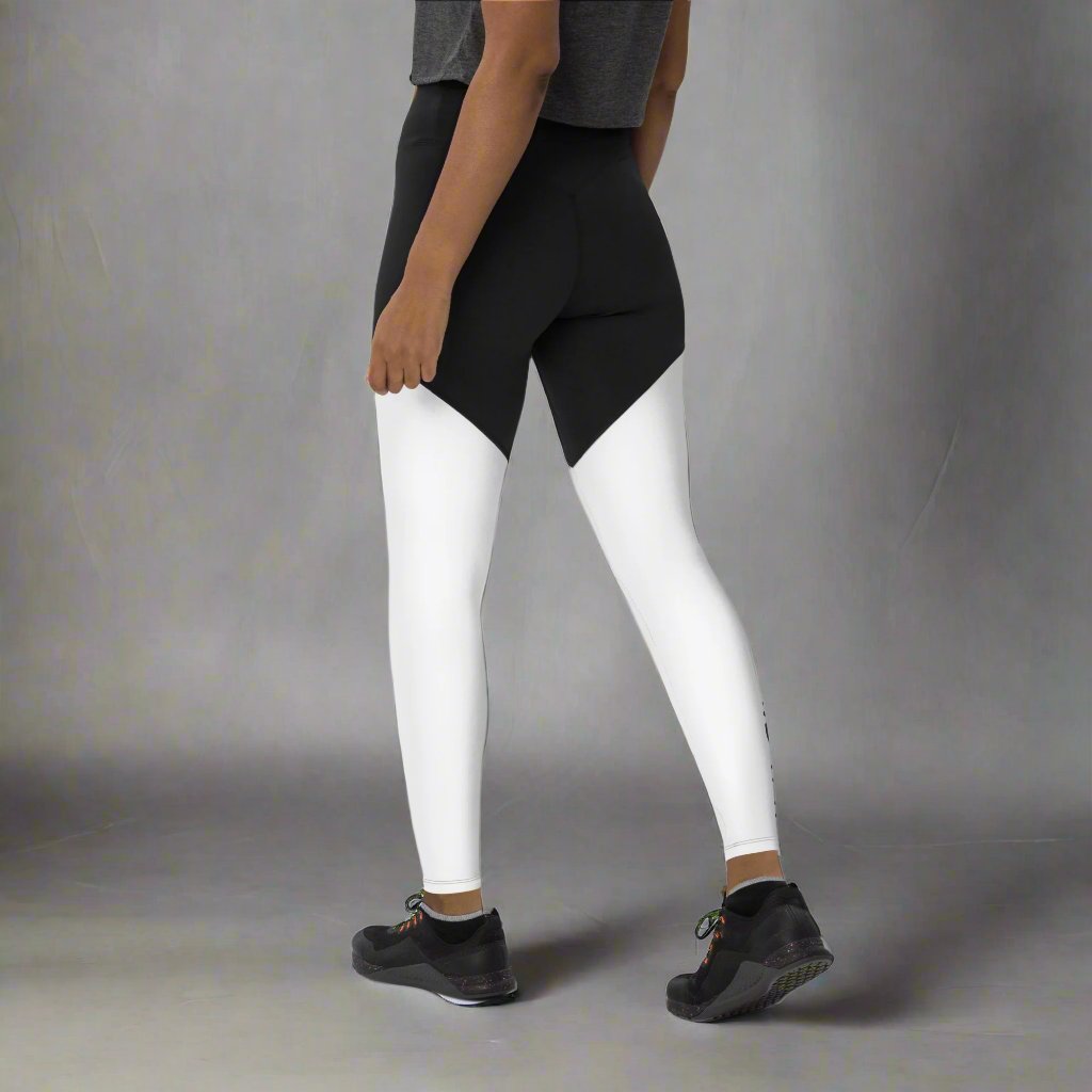 OKENNADA "Comfort Fit" Women's Sports Leggings White XS