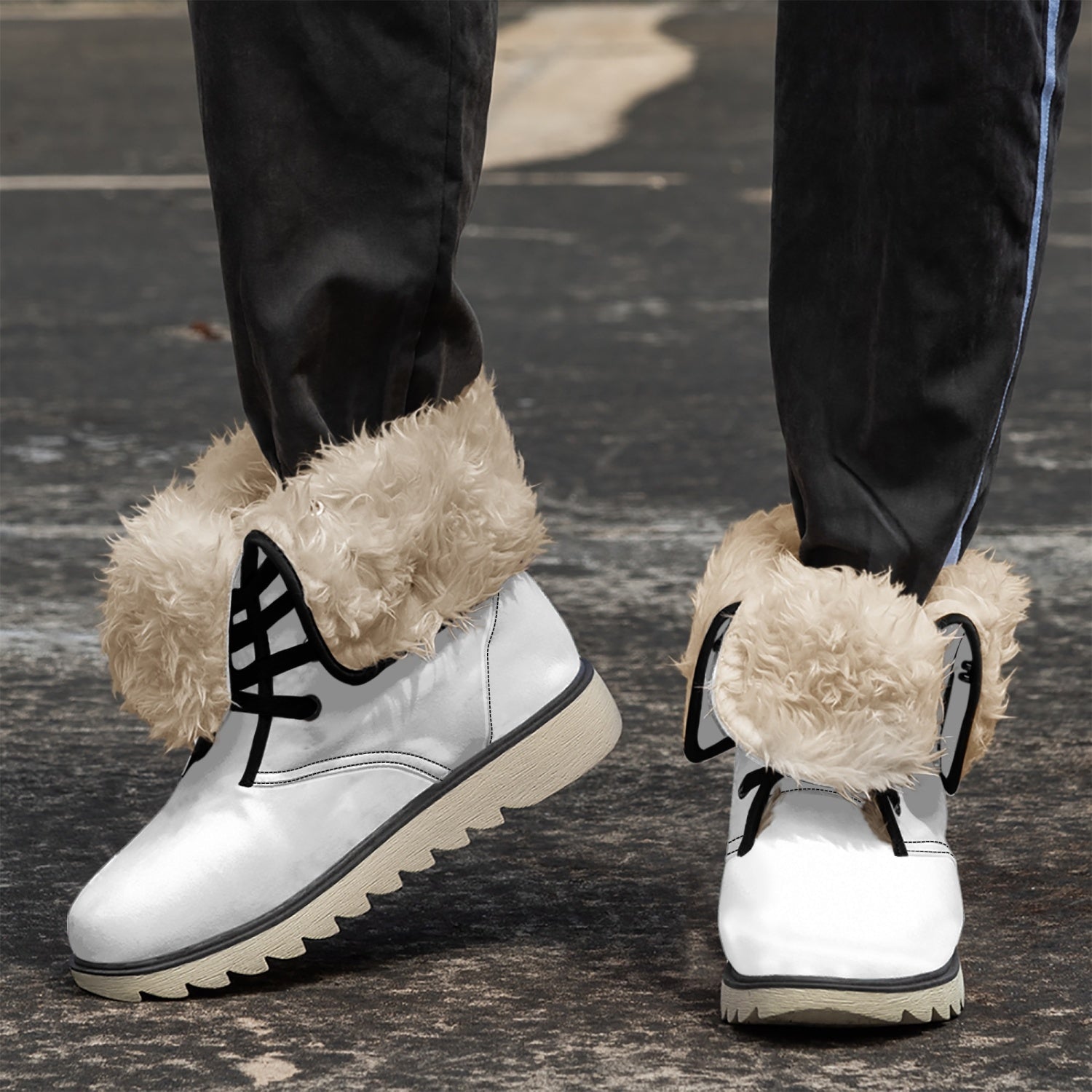 OKENNADA 'Arctic Haven' Fur-Lined Boots Boots