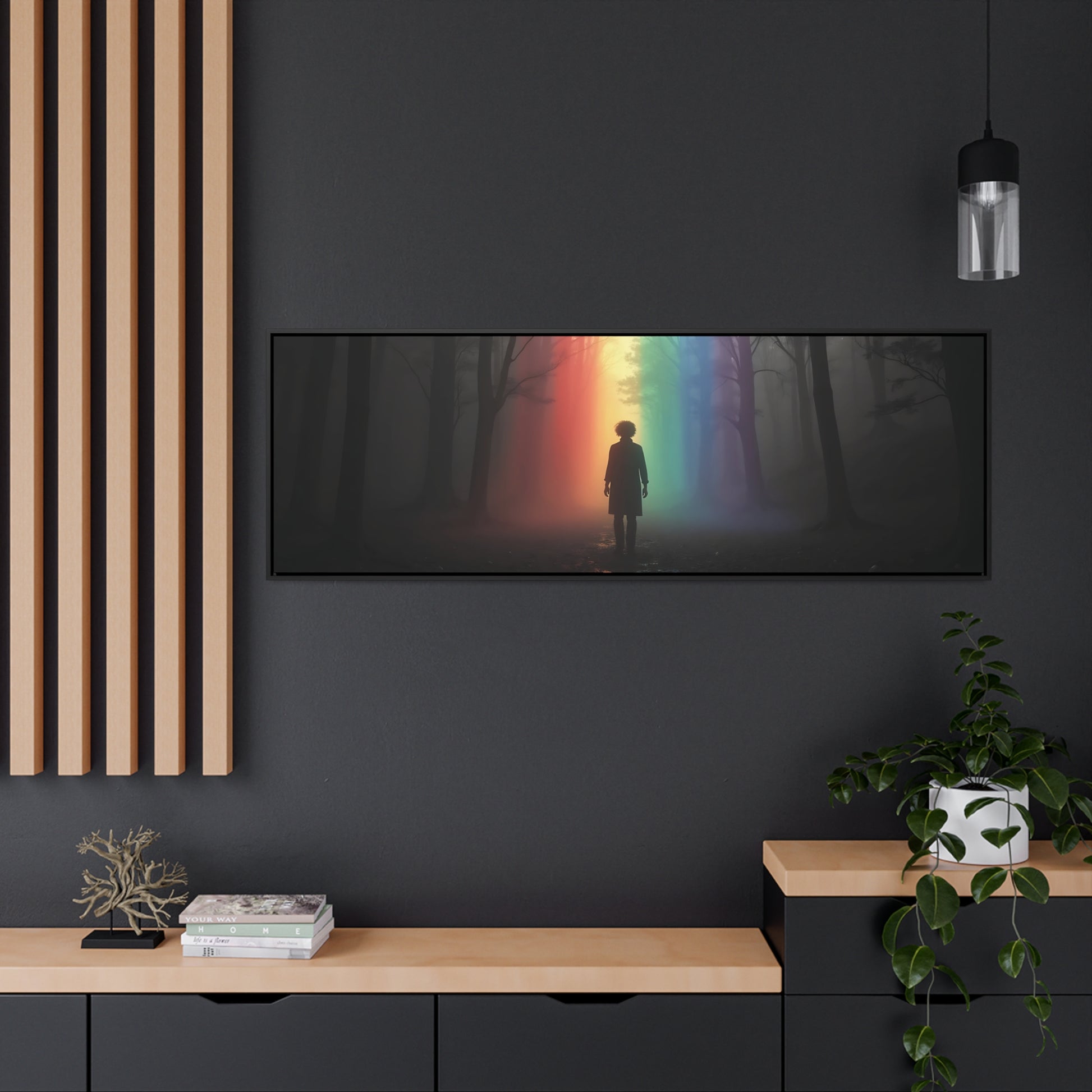 OKENNADA "Rainbow Pathways" Gallery Canvas Canvas   