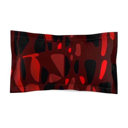 OKENNADA "Cloud Comfort" Pillow Sham Home Decor King Red/Black Abrstract 