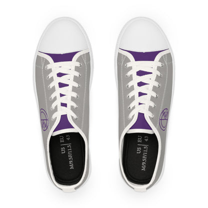 OKENNADA "Two Worlds" Men's Low Top Sneakers Gray Shoes   