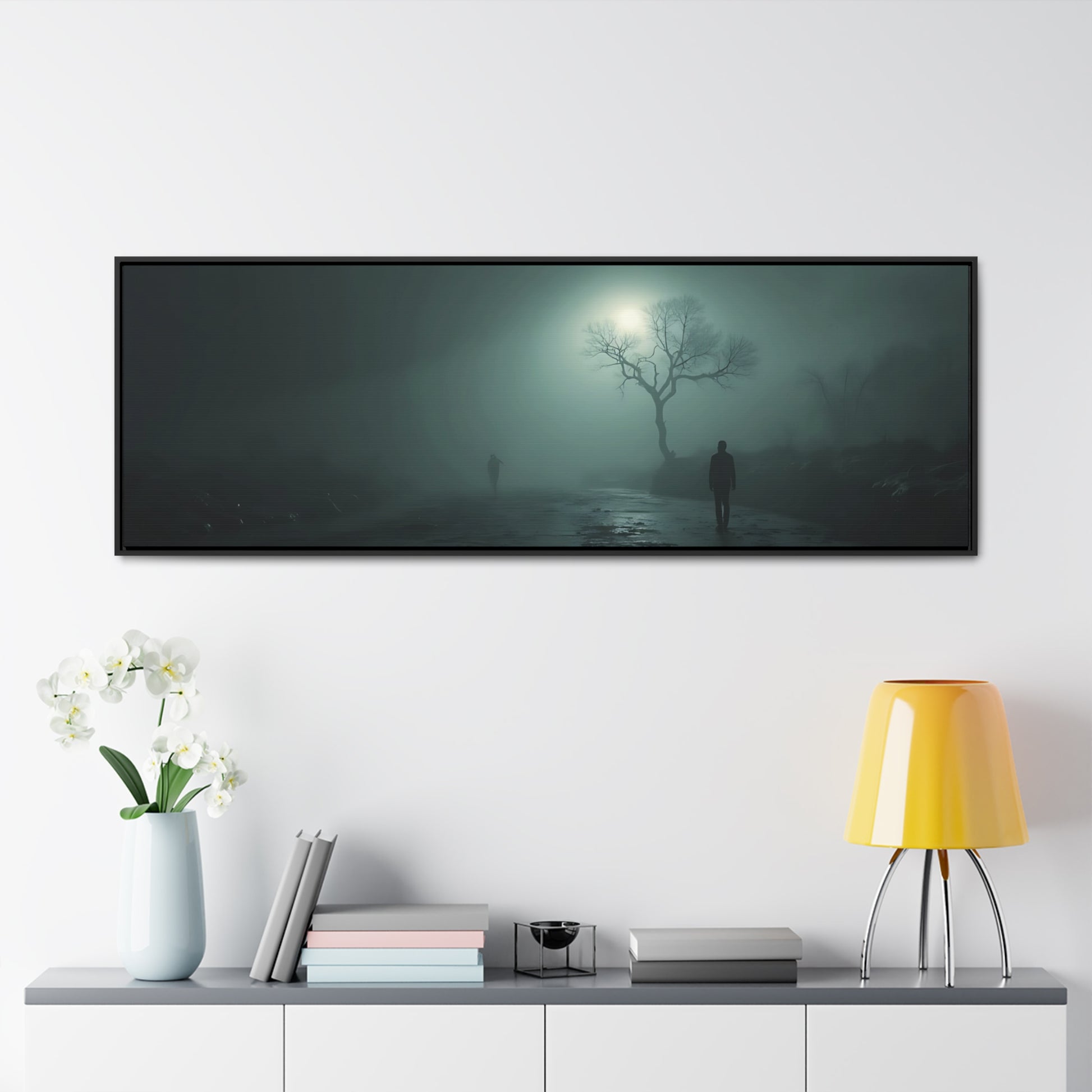 OKENNADA "Nightfall Reflections" Gallery Canvas Canvas   