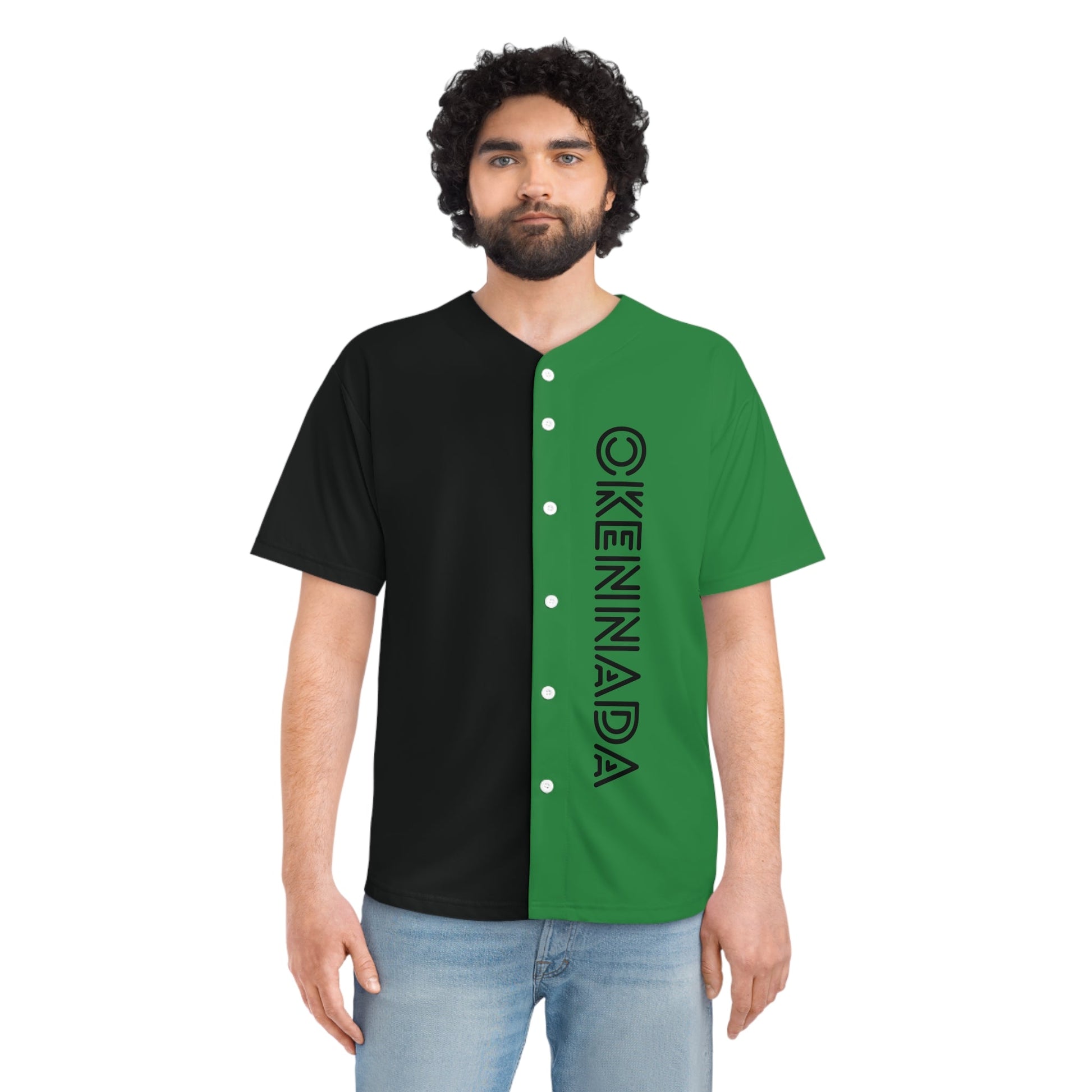 OKENNADA "Edge Athletic" Men's Baseball Jersey All Over Prints   