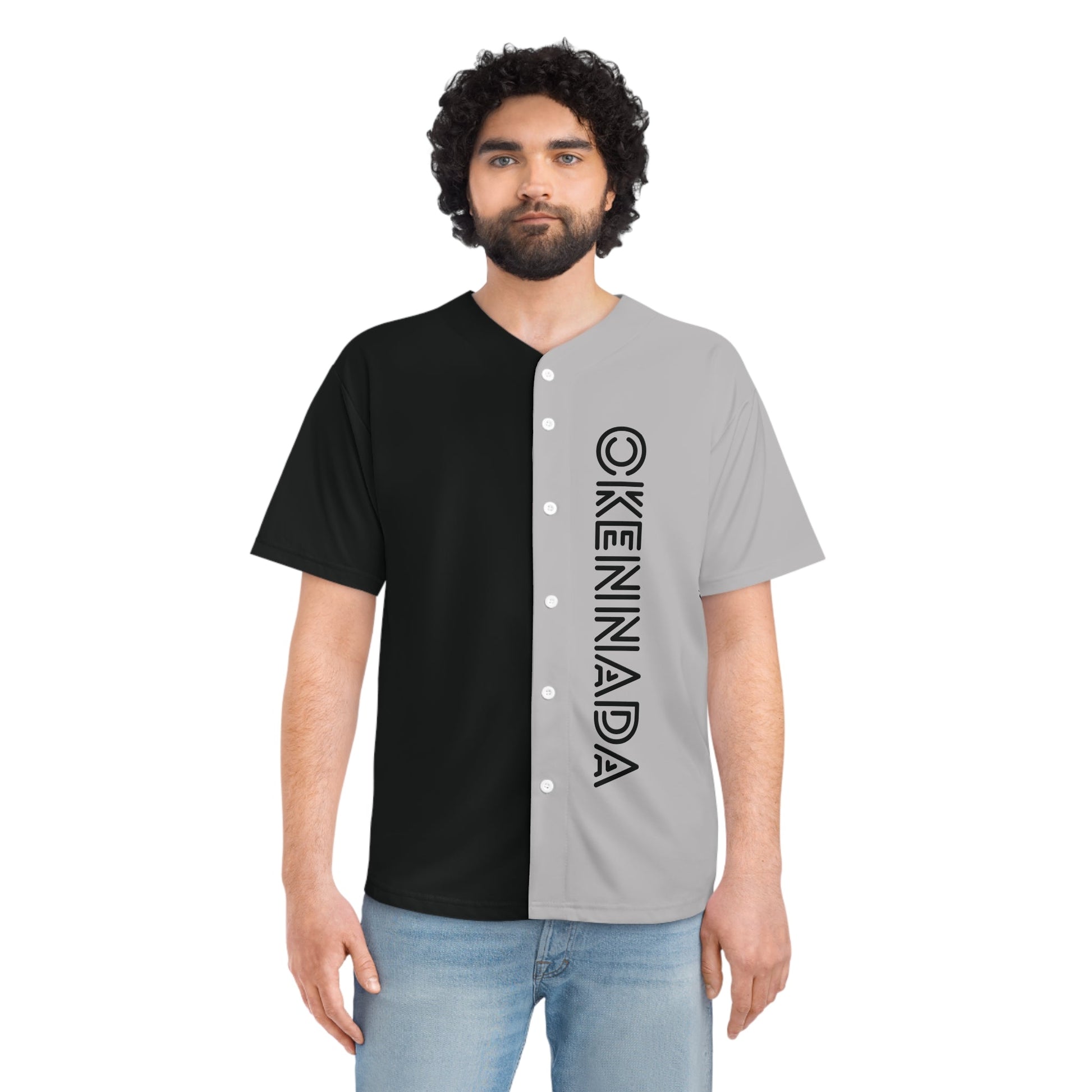 OKENNADA "Edge Athletic" Men's Baseball Jersey All Over Prints   