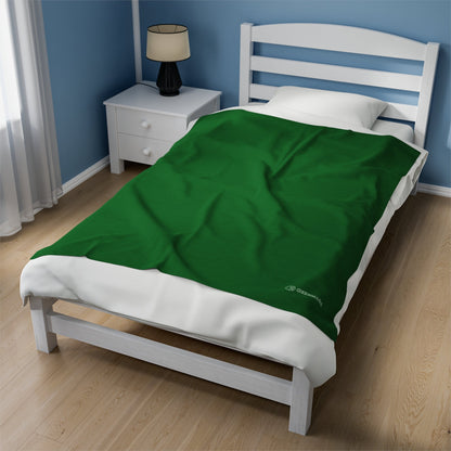 OKENNADA "Dream Weaver" Velveteen Plush Blanket All Over Prints 50"x” 60" Green 