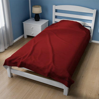 OKENNADA "Dream Weaver" Velveteen Plush Blanket All Over Prints 60"x” 80" Red 