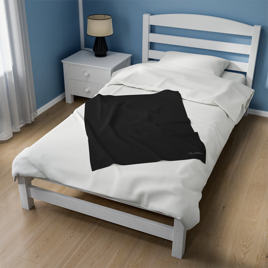 OKENNADA "Dream Weaver" Velveteen Plush Blanket All Over Prints 30"x” 40" Black 