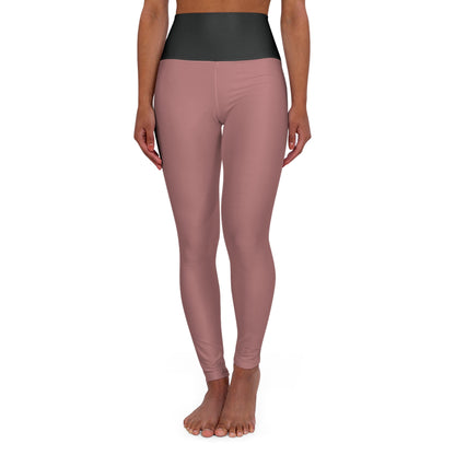 OKENNADA "Elevate" High Waisted Yoga Leggings All Over Prints XS Dusty Pink 