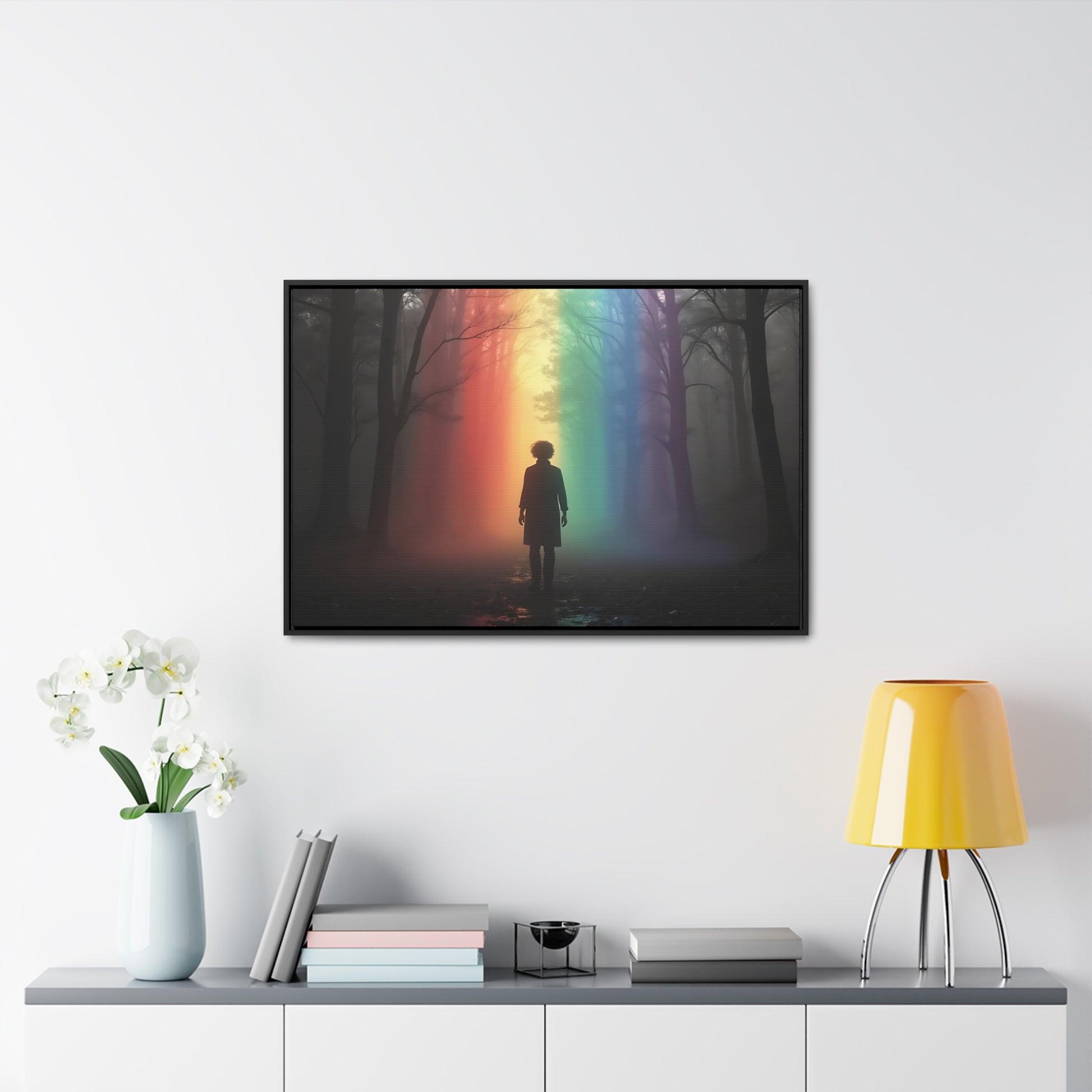 OKENNADA "Rainbow Pathways" Gallery Canvas Canvas   