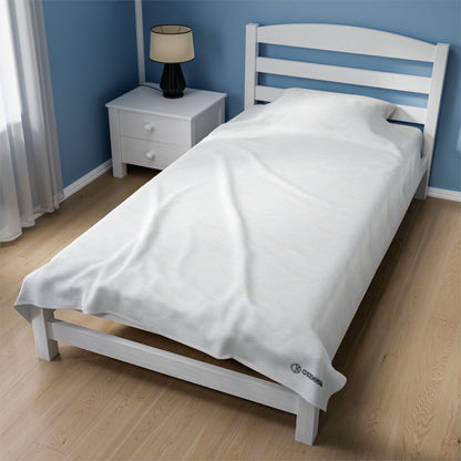 OKENNADA "Dream Weaver" Velveteen Plush Blanket All Over Prints 60"x” 80" White 