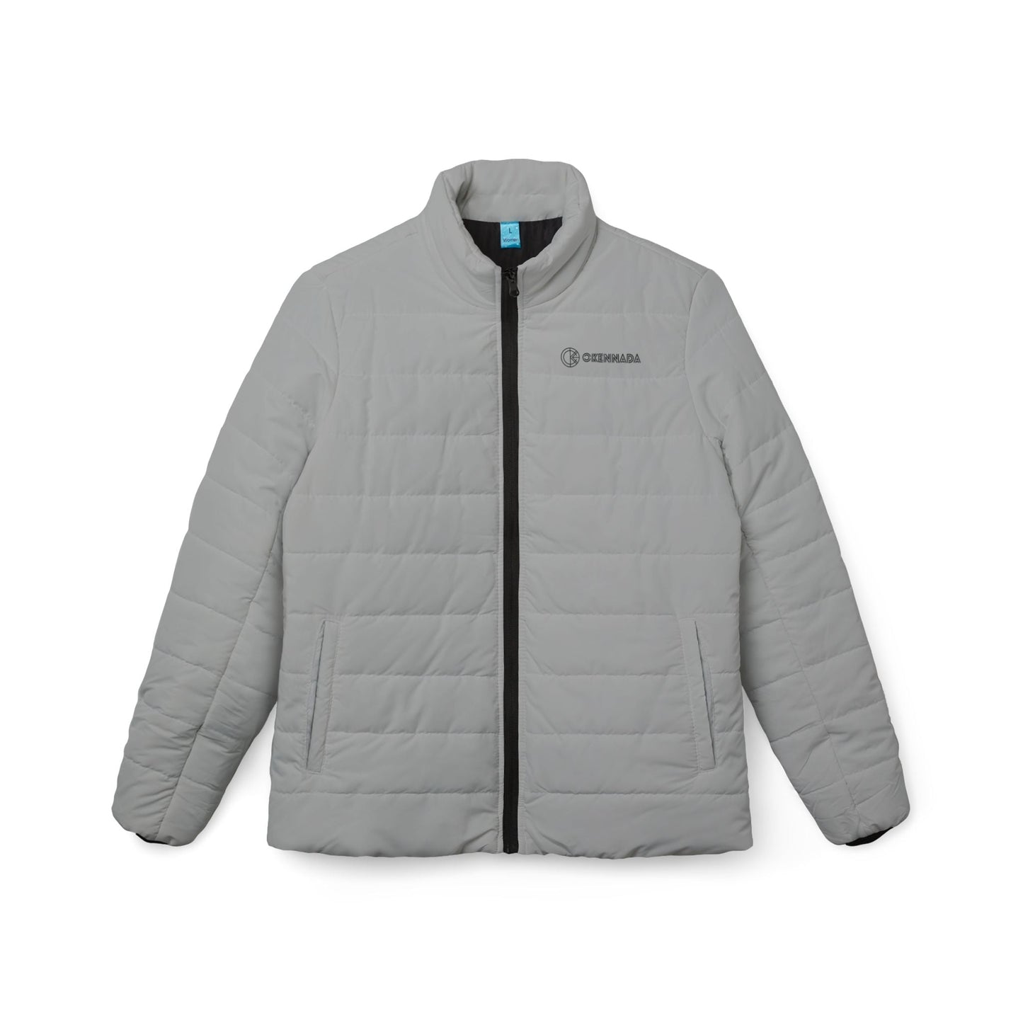 OKENNADA "Boundless Breeze" Women's Puffer Jacket Jacket XS Silver