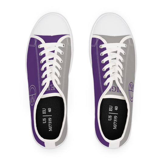 OKENNADA "Two Worlds Dyslexic" Special Edition Women's Low Top Sneakers (Limited time only) Shoes   