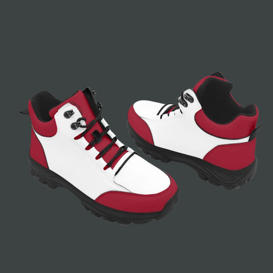 OKENNADA "Atlas Trek" Men's V1 High-Top Boots Boots Men-US8 Red