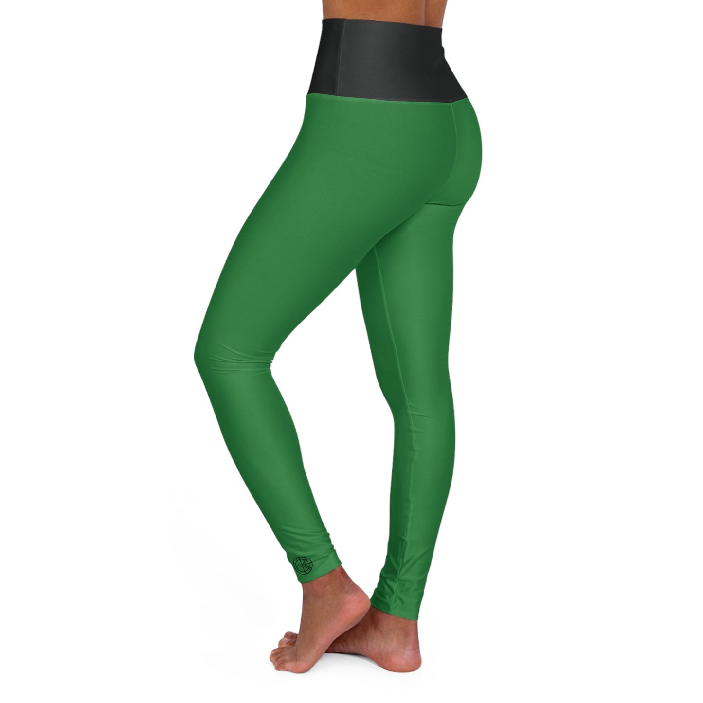 OKENNADA "Elevate" High Waisted Yoga Leggings All Over Prints XS Okennada Green 