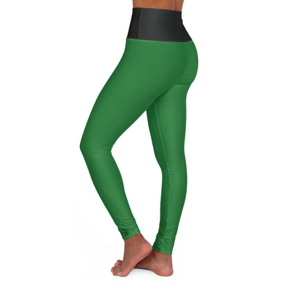 OKENNADA "Elevate" High Waisted Yoga Leggings All Over Prints XS Okennada Green 