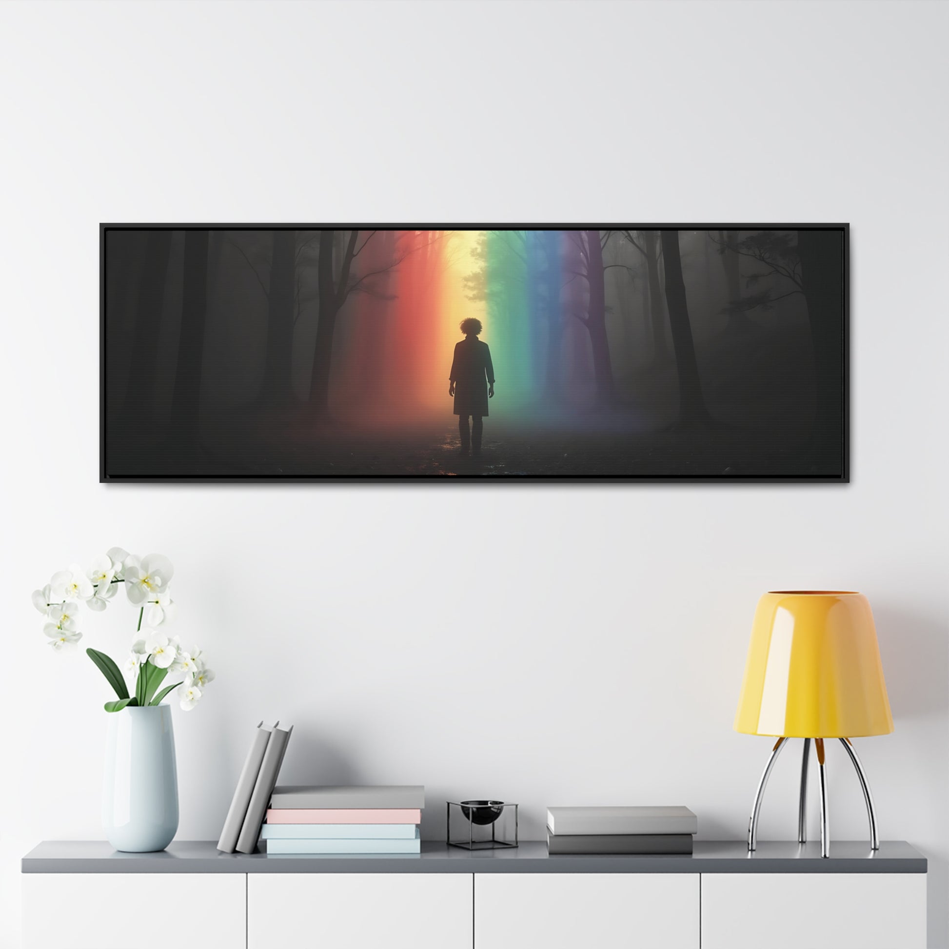 OKENNADA "Rainbow Pathways" Gallery Canvas Canvas   