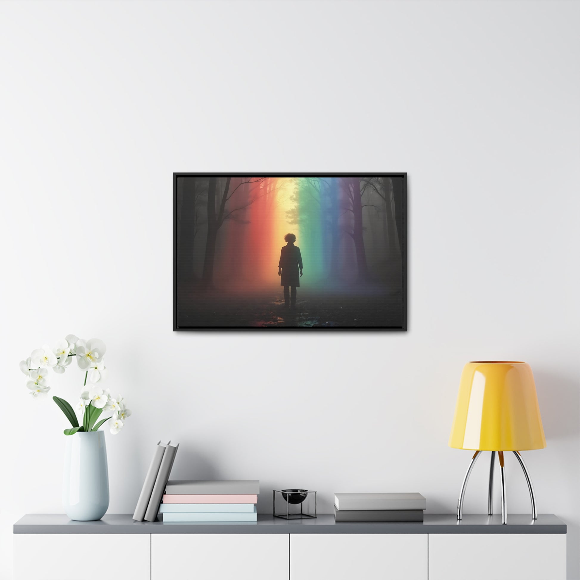OKENNADA "Rainbow Pathways" Gallery Canvas Canvas   