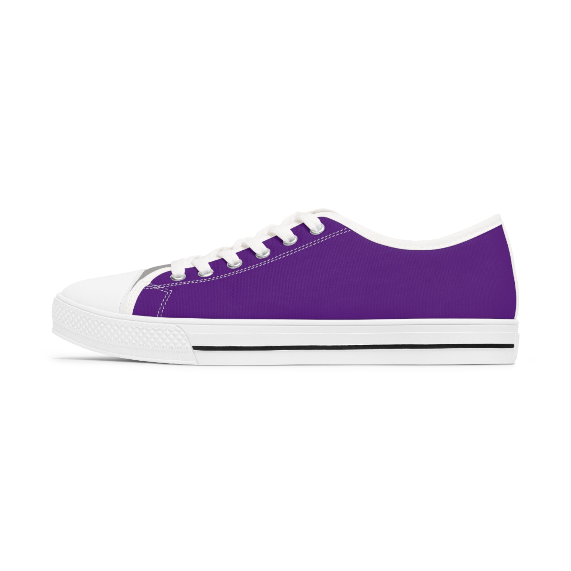 OKENNADA "Two Worlds" Women's Low Top Sneakers (Purple/Gray) Shoes   