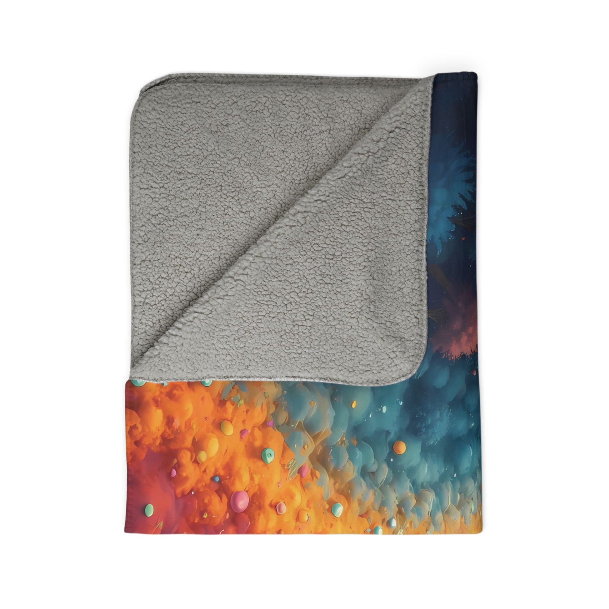 OKENNADA "Neurodivergent Dreams" Fleece Sherpa Blanket Home Decor   