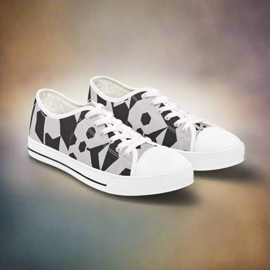 OKENNADA "Chic Comfort" Women's Low Top Sneakers Shoes US 5.5 White sole 