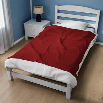 OKENNADA "Dream Weaver" Velveteen Plush Blanket All Over Prints 50"x” 60" Red 