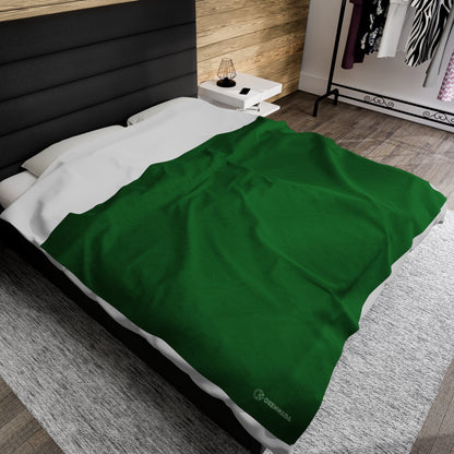 OKENNADA "Dream Weaver" Velveteen Plush Blanket All Over Prints 60"x” 80" Green 