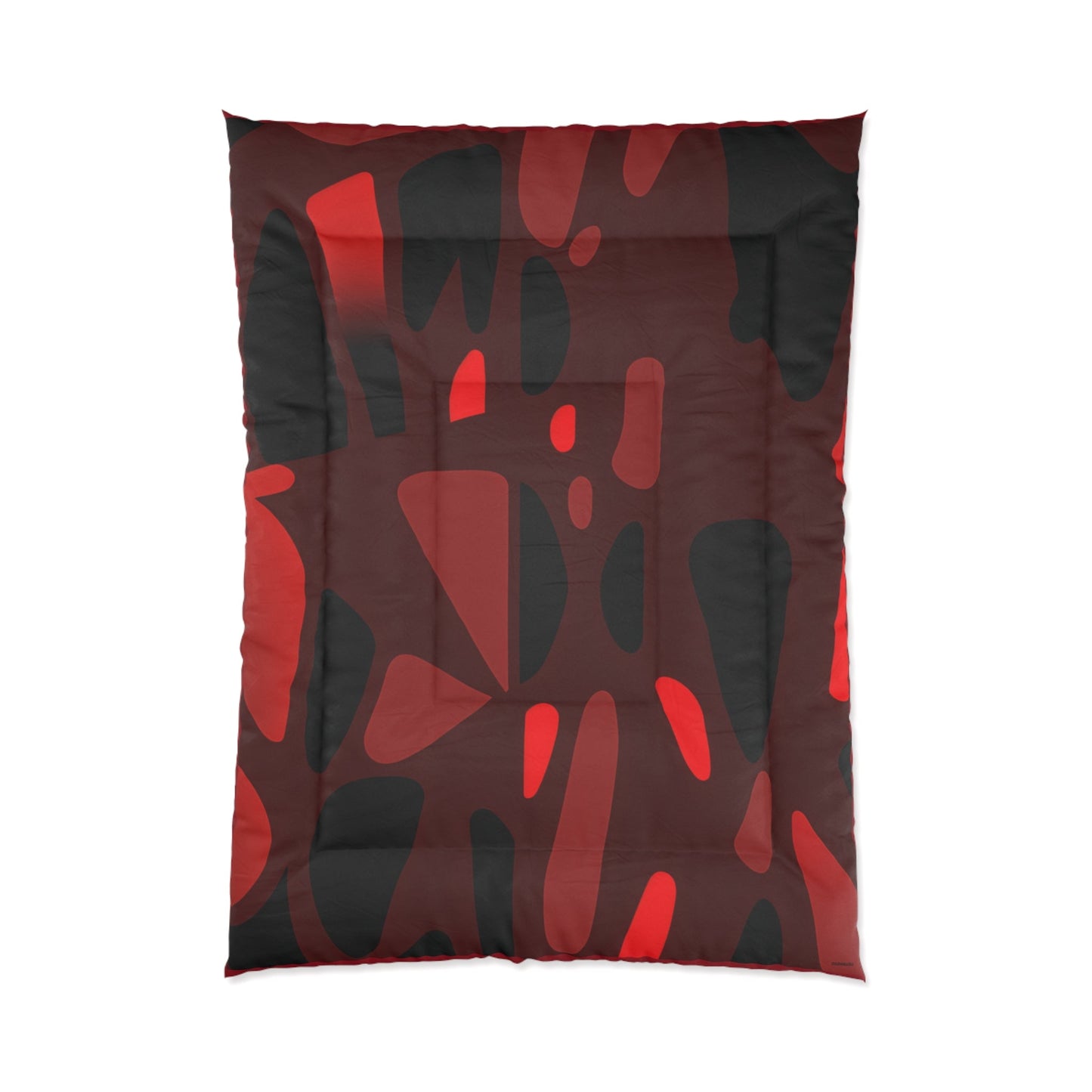 OKENNADA "Dreamscape" Comforter, Home Decor 68" x 88' Red/Black Abstract 