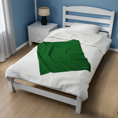 OKENNADA "Dream Weaver" Velveteen Plush Blanket All Over Prints 30"x” 40" Green 