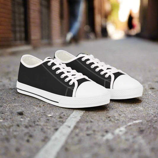 OKENNADA "Essence" Men's Low Top Sneakers Shoes US 5 Black 