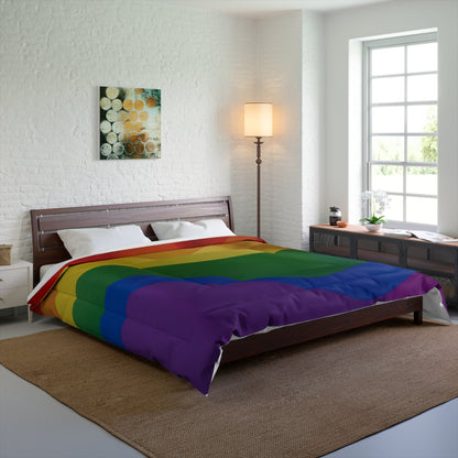 OKENNADA "Dreamscape" Comforter, Home Decor 104" x 88" Pride Rainbow 