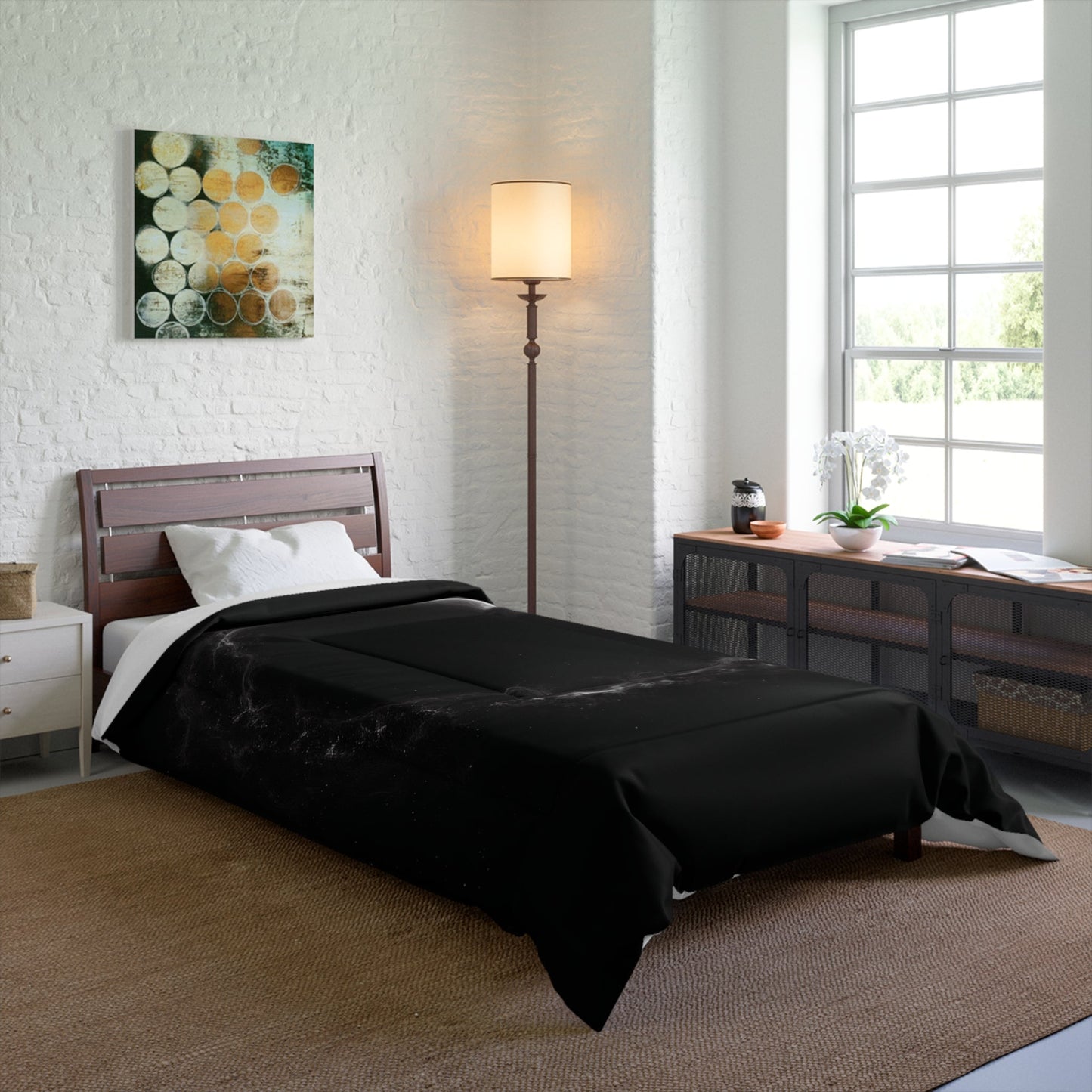 OKENNADA "Dreamscape" Comforter, Home Decor 68" x 92" Whispers of the Cosmos 