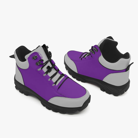 OKENNADA "Atlas Trek TW1" Two Worlds Women's High-Top Boots Boots Women-US5.5 Purple/Gray