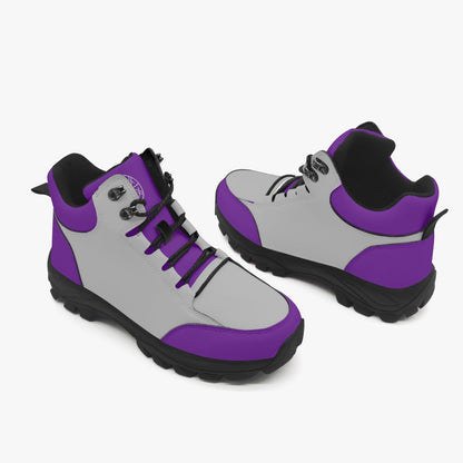 OKENNADA "Atlas Trek TW1" Two Worlds Men's High-Top Boots Boots Men-US4 Gray/Purple