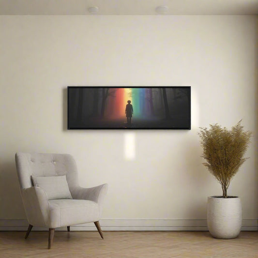 OKENNADA "Rainbow Pathways" Gallery Canvas Canvas   