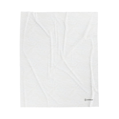 OKENNADA "Dream Weaver" Velveteen Plush Blanket All Over Prints 50"x” 60" White 