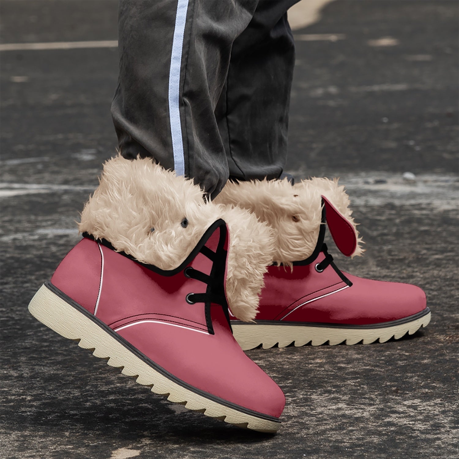 OKENNADA 'Arctic Haven' Fur-Lined Boots Boots