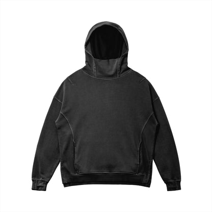 OKENNADA "Urban Explorer" Washed Turtleneck Hoodie    