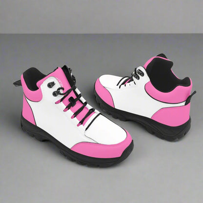 OKENNADA "Atlas Trek" Women's High-Top Boots Boots Women-US5.5 Pink