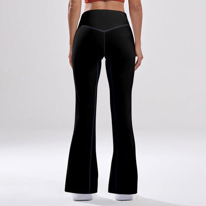 OKENNADA "Retro Wave" High-Rise Bell-Bottom Yoga Pants New Arrival   
