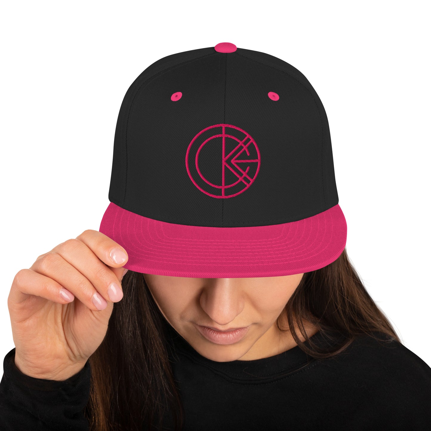 OKENNADA "Urban Style" Classic Snapback Black/ Neon Pink