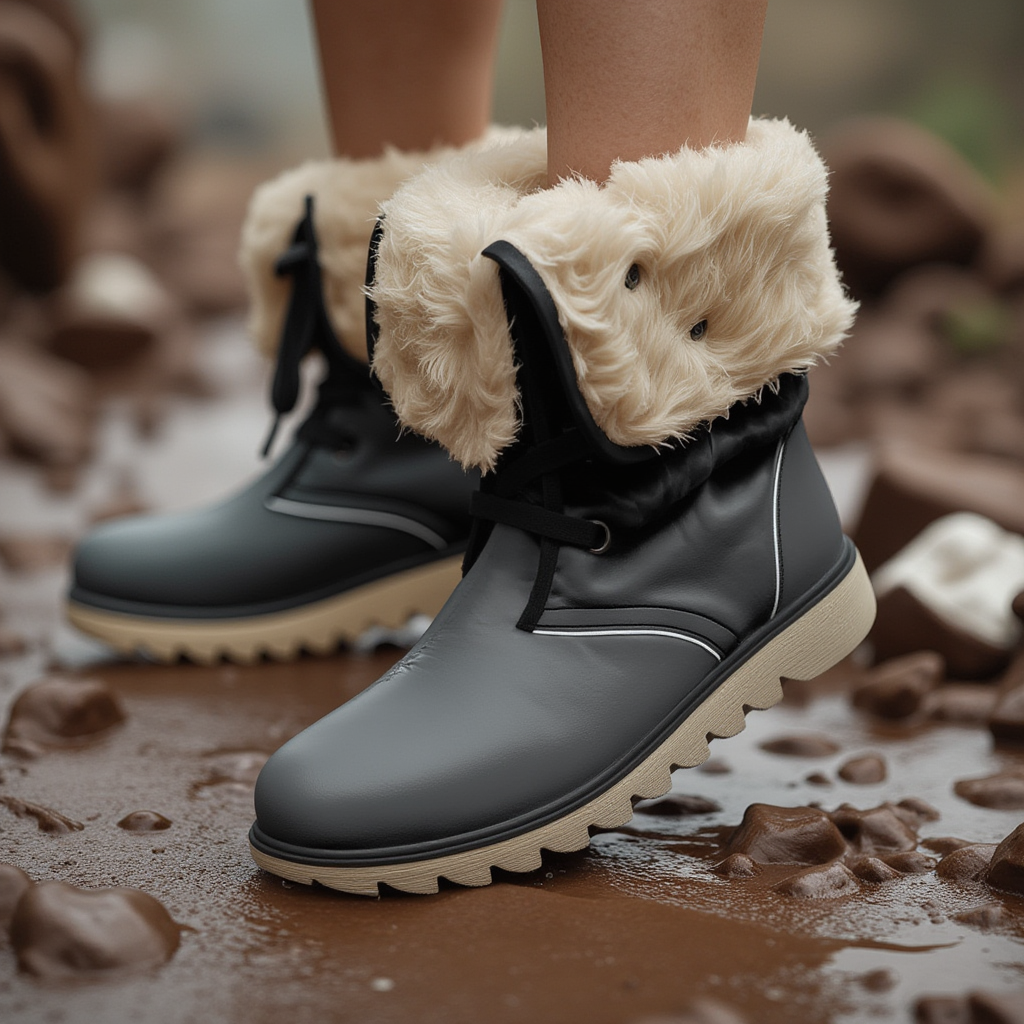 OKENNADA 'Arctic Haven' Fur-Lined Boots Boots