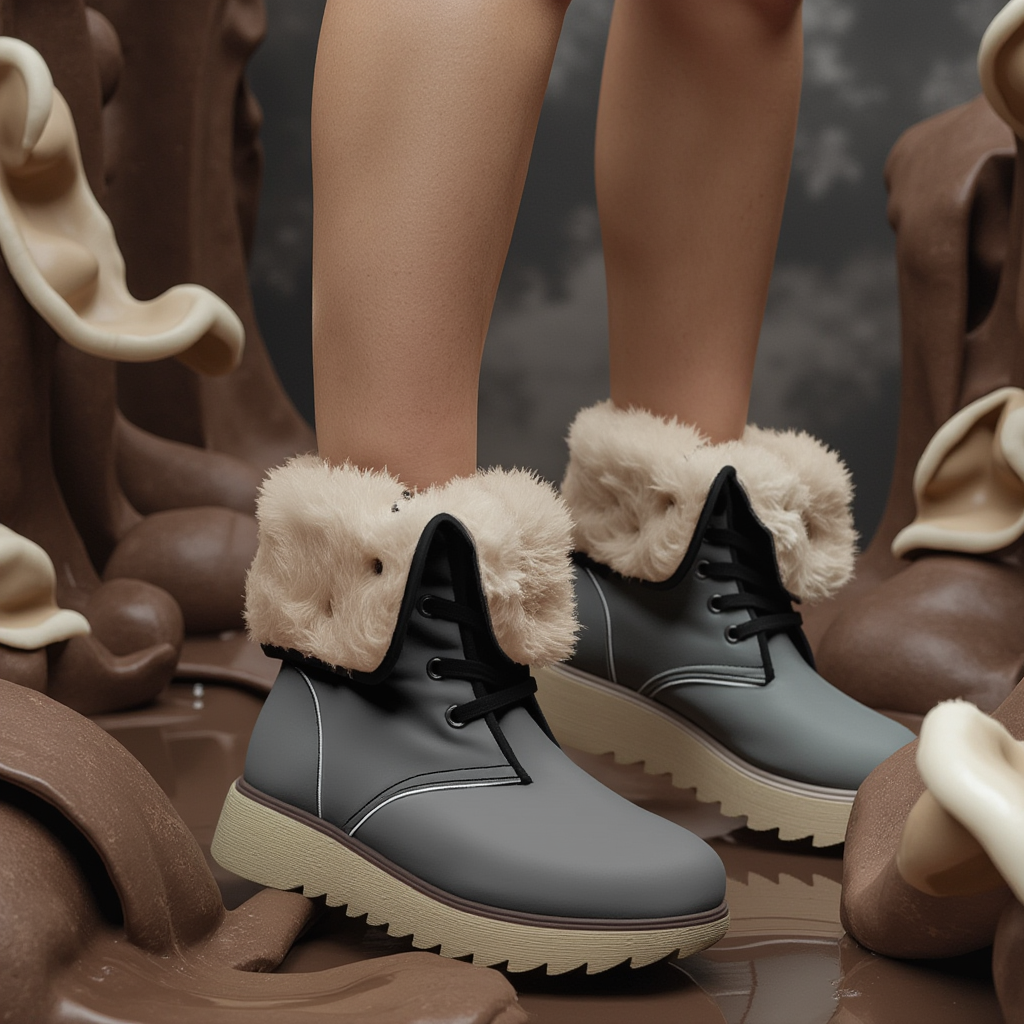 OKENNADA 'Arctic Haven' Fur-Lined Boots Boots