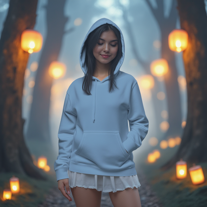 OKENNADA "Vintage Vibe" Pigment-Dyed Hoodie Pigment Light Blue S