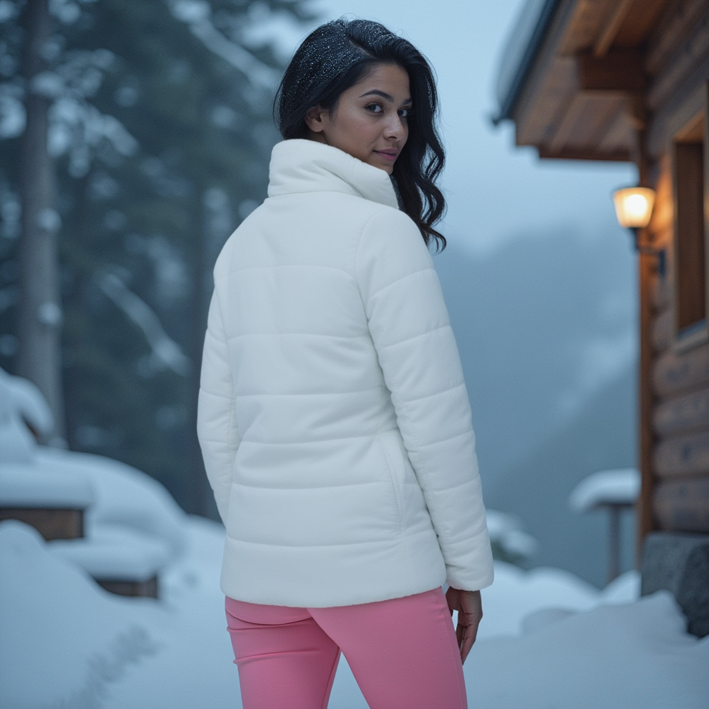 OKENNADA "Boundless Breeze" Women's Puffer Jacket Jacket XS White