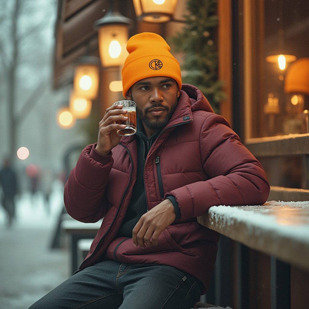 OKENNADA "Essential Vibe" Men's Premium Beanie Beanie Gold