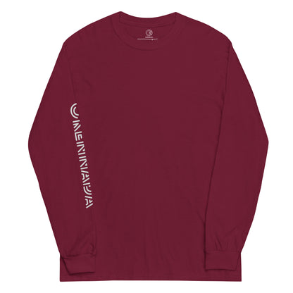 OKENNADA "Everyday Legend" Men's Long Sleeve Shirt  Maroon S 