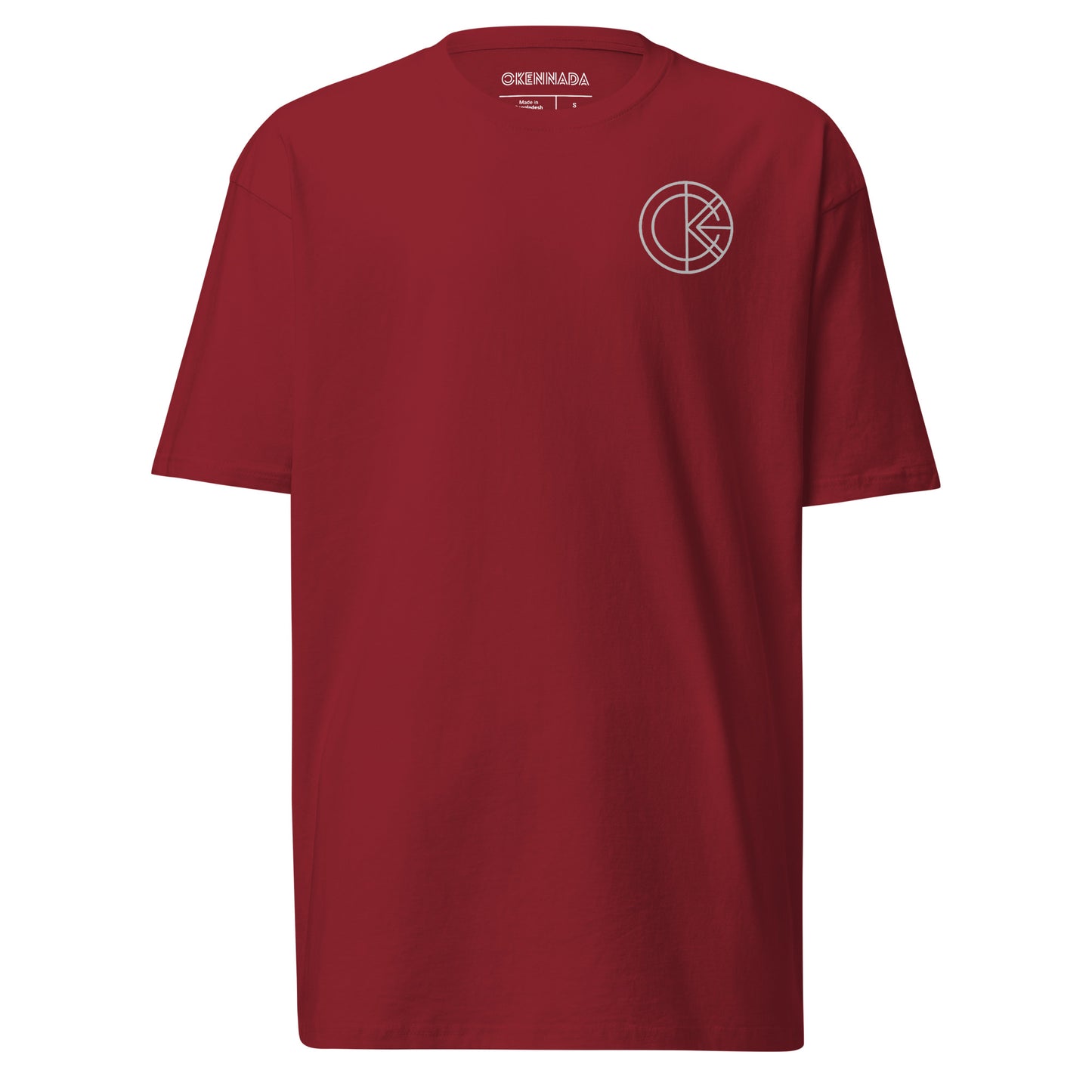 OKENNADA "Everyday Strength" Heavyweight Tee  Brick Red S 