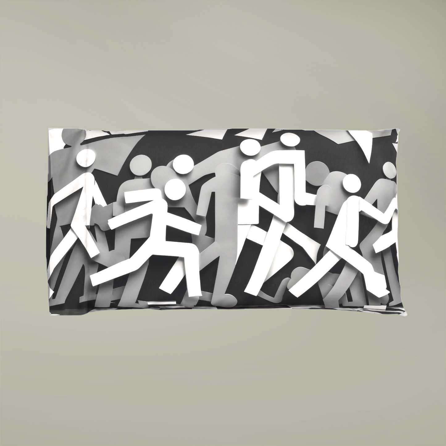 OKENNADA Expression Microfiber Pillowcase Home Decor Standard Urban Motion 
